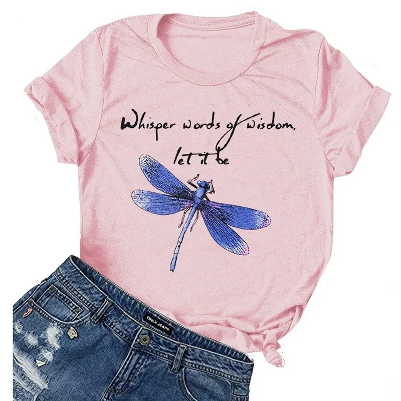 

Женская футболка с коротким рукавом и круглым вырезом, свободного покроя