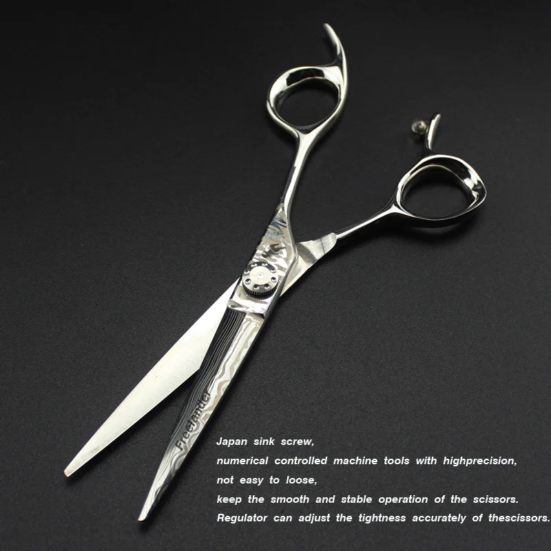 Ножницы из дамасской стали для стрижки волос профессиональные салонные