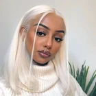 Синтетический парик Боб на фронтальной сетке, короткие прямые светлые волосы с эффектом деграде, Лолита, без клея, фронтальный косплей, цветные розовые парики для чернокожих женщин