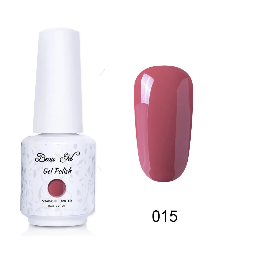 NU015 Beau гель 8 мл флуоресцентный неоновый Гель-лак для ногтей Vernis полуперманентный УФ-Гель-лак впитывающий Гель-лак для ногтей - Цвет: NU015