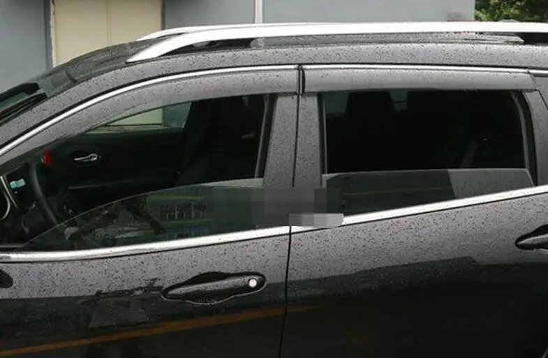 Пластиковый защитный козырек для окон Jeep Cherokee солнцезащитный от солнца и дождя