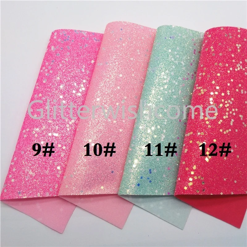 Glitterwishcome 21X29 см А4 Размер синтетическая кожа, неоновая массивная блестящая кожа, искусственная ткань из искусственной кожи винил для бантов, GM562A