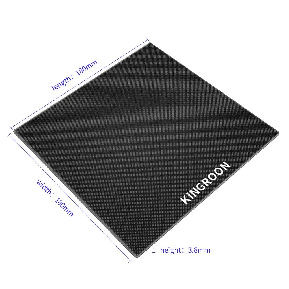 Kingroon 3D Принтер KP3S ТЕПЛОВОЙ ПРИСТРОЙ НА ПЛИТКУ Текстурированный лист PEI С магнитным основанием горячего стола Пружинная стальная пластина 180мм*180мм
