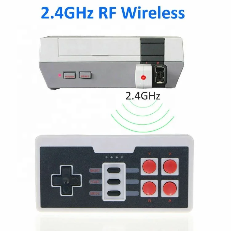 

Wireless Joystick Game Pad Gaming Controller Three Point Handle With USB Plug Receiver For Nintendo NES MINI Classic Edition