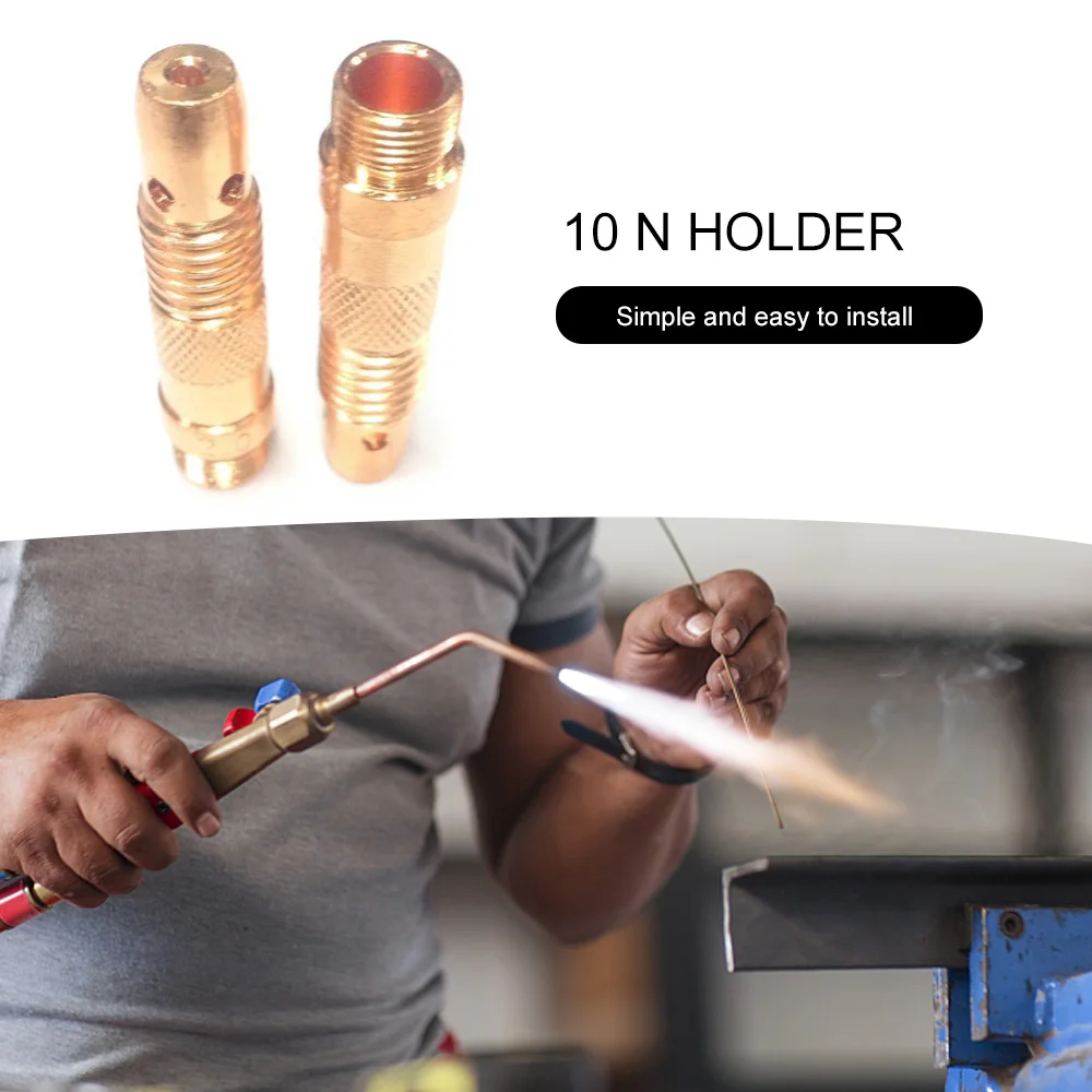 

Collet Body High Temperature Resistant 10N 2.4mm 47mm Collet Body for TIG Welding Torch WP17 WP18 WP26 Inverter Tool Accessories