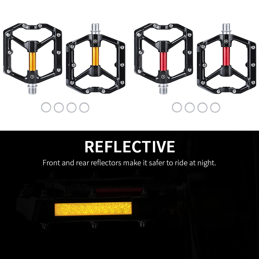 

Anti Slip Bicycle Pedal Wide Aluminum Alloy Replacement Parts Mountain Bike