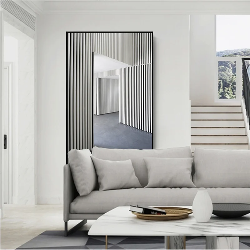 Современная светильник Роскошная черно-белая декоративная живопись