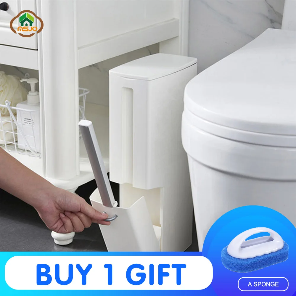 MSJO Набор ершиков для туалета Multi function хранения Organier держатель флип Ручка лайнер