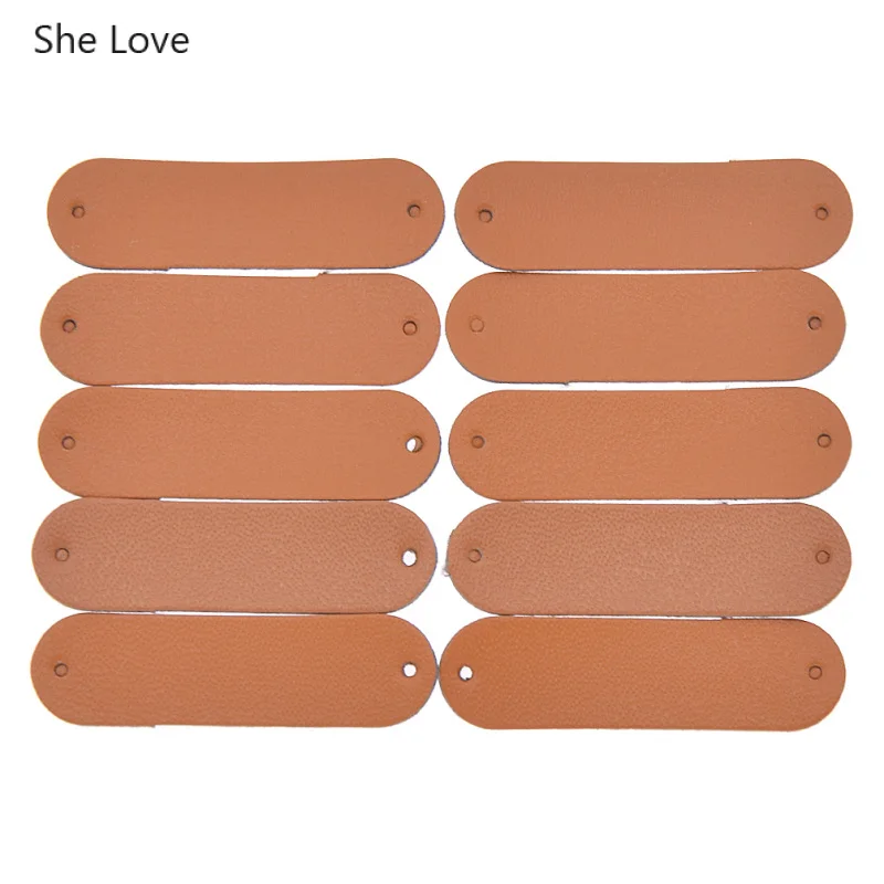 Чистые этикетки Chzimade из искусственной кожи для одежды ручной работы бирки