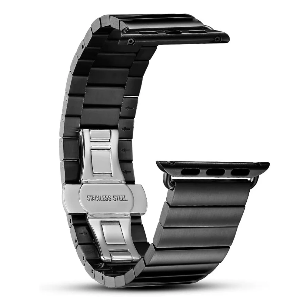 Браслет из нержавеющей стали для Apple Watch металлический браслет iWatch 1 2 3 38 мм 42 5 4 44 40