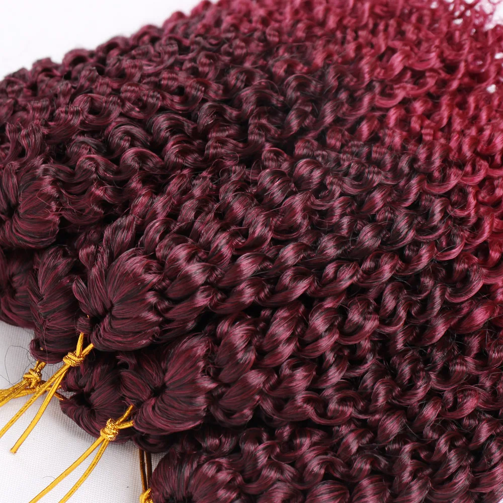 Удлинители волос Marly Bob Ombre 8 дюймов синтетические кудрявые волосы Jerry вязаные Jamaican