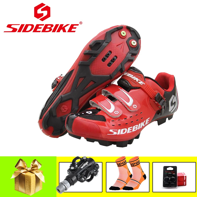 Велосипедные кроссовки SIDEBIKE спортивная обувь для горных велосипедов с педалями