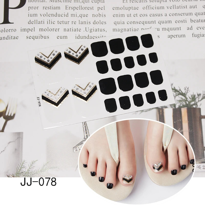 22 кончика/Лист наклейки для ногтей Арбуз Радуга/сверкающий узор наклейка