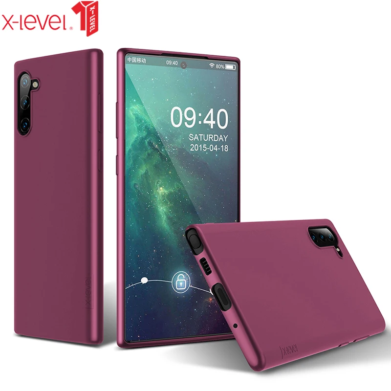 Гибкий чехол X Level для Samsung Galaxy Note 10 Plus мягкий матовый ТПУ задней панели телефона
