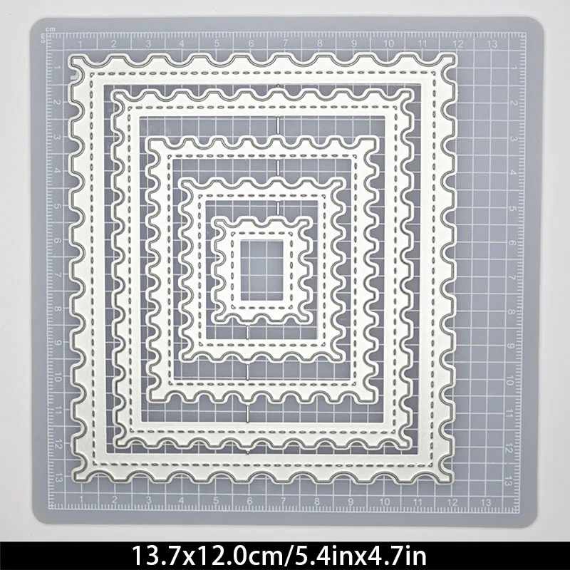 Металлические пресс формы в клетку для скрапбукинга X дюйма|Вырубные штампы| |