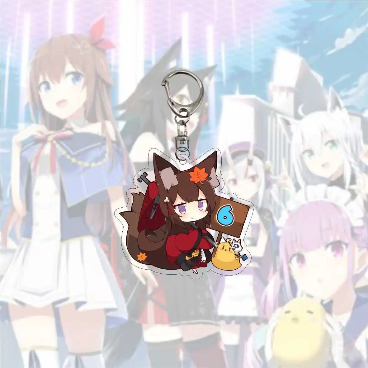 Брелок для ключей в стиле поп-игры Азур Лейн | Украшения и аксессуары