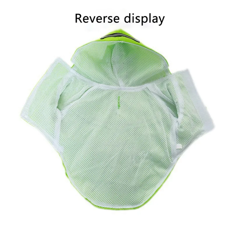 Двухслойный дождевик с капюшоном для домашних животных собаки карманами и