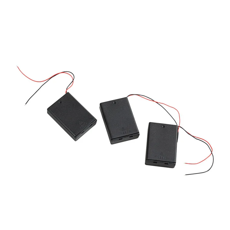 3 шт Пластиковый х АА батареи держатель Чехол коробка с выключателем ВКЛ/ВЫКЛ| |