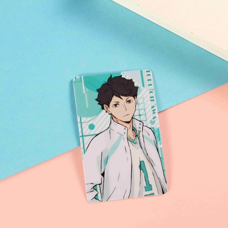 Японское Аниме Haikyuu! Наклейка для карт с персонажами из ПВХ наклейка детских