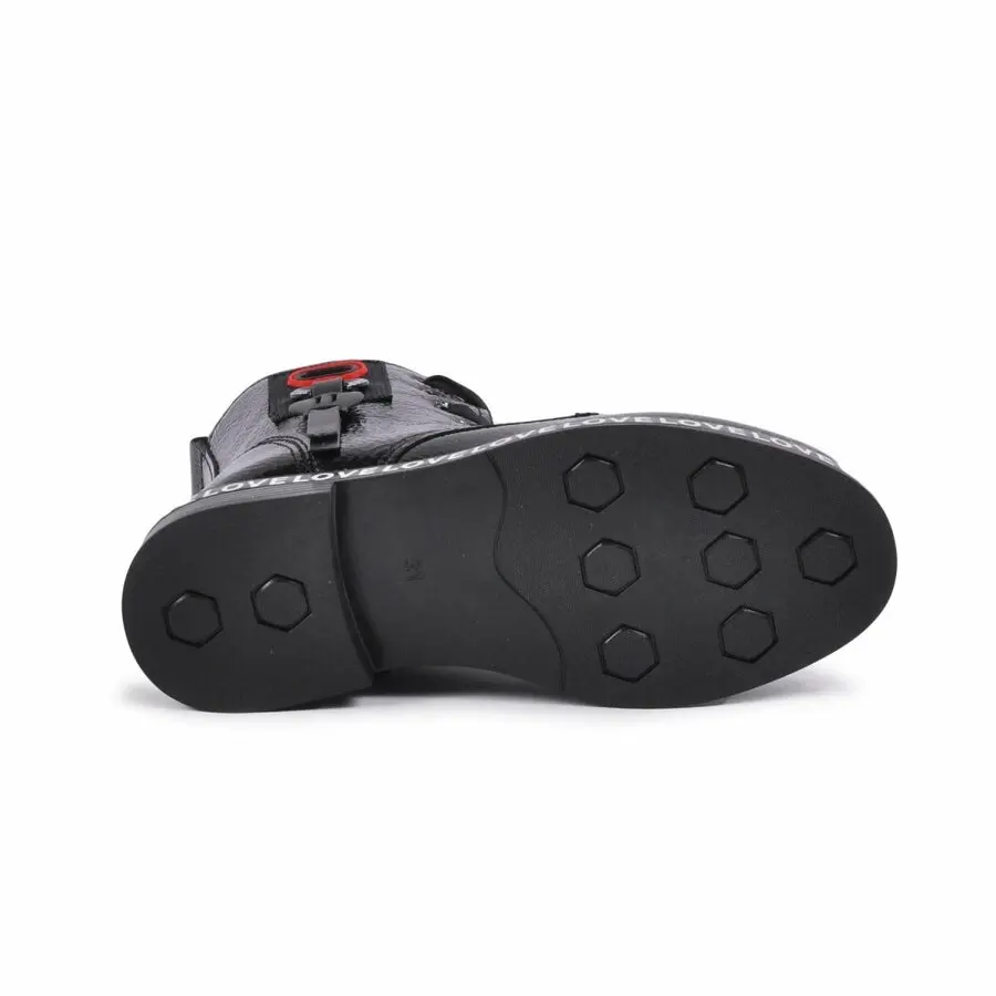 

Children Boots Twingo 7085 Black Patent Leather Kids Boots