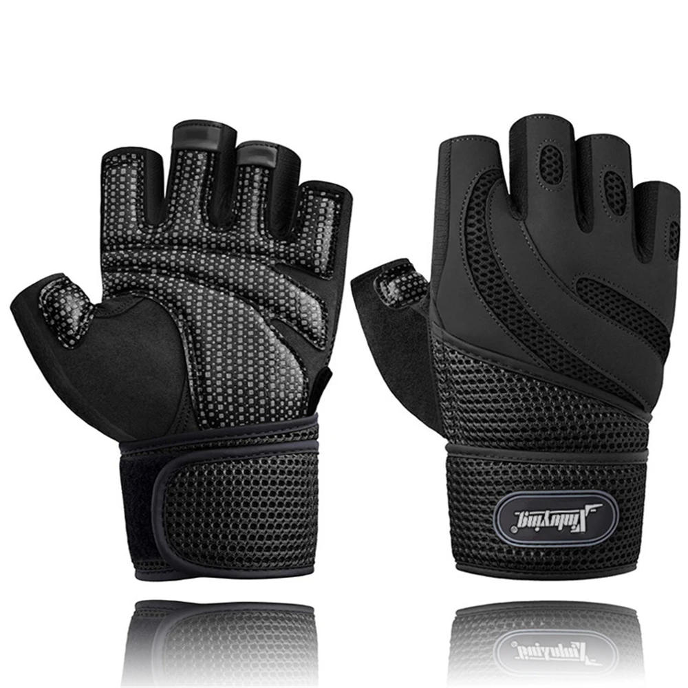 Фитнес перчатки для тяжелой атлетики Нескользящие гантели гимнастические