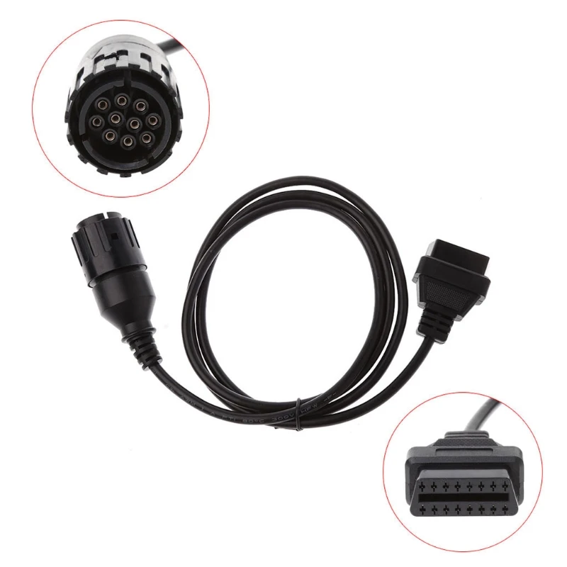 

10Pin To 16Pin OBD2 Diagnostic Cable Adapter For BMW ICOM D Motorcycles 23GC