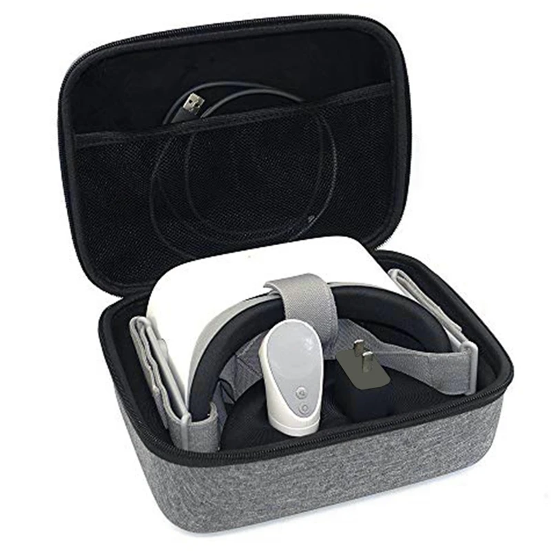 Headset Case Travel Storage Carrying Protective Bag for Oculus Go Virtual Reality Gamepad Game Controller Kit (Grey) | Электроника