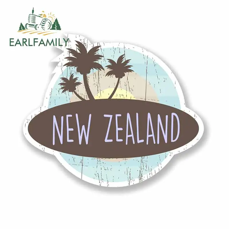 

EARLFAMILY 13cm x 11.4cm New Zealand Vinyl Car Stickers Travel Vacation Decal JDM RV SUV 4X4 DIY Funny Motorcycle Decoration