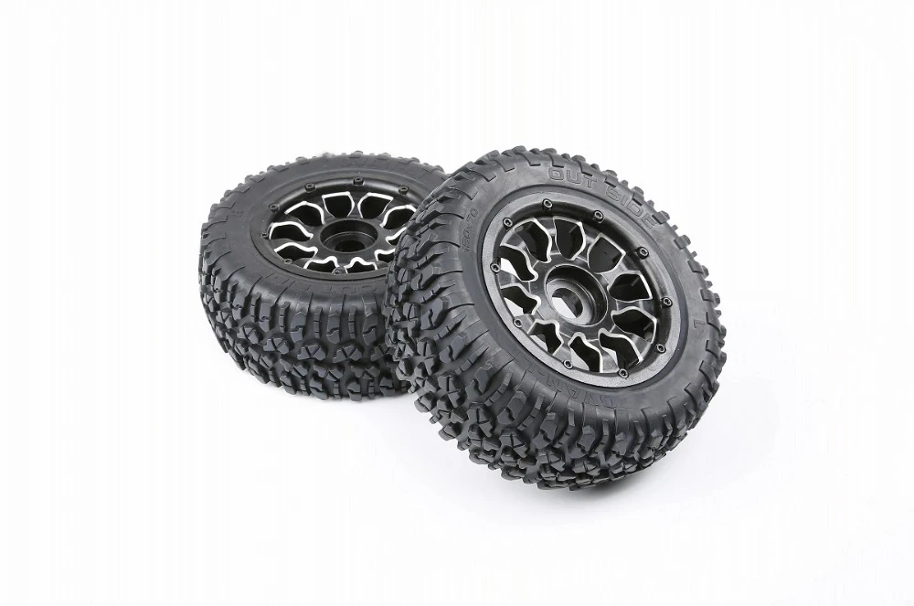 Wasteland Tires with Metal Wheel Hub Assembly Kit for 1/5 Losi 5ive-T Rovan LT King Motor X2 Rc Car Parts | Игрушки и хобби