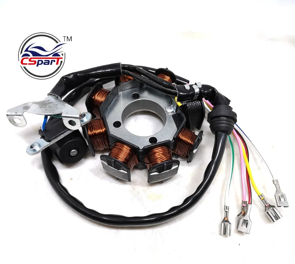 8 полюсная катушка 5 проводов 200C 250CC CG Bashan Shineray Jinling Taotao Dirt Pit Bike ATV Quad Parts|Детали и