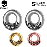 casvort 2pcs new arrival fashion ear weight plug tunnel body jewelry piercing ear gauges expander pair selling