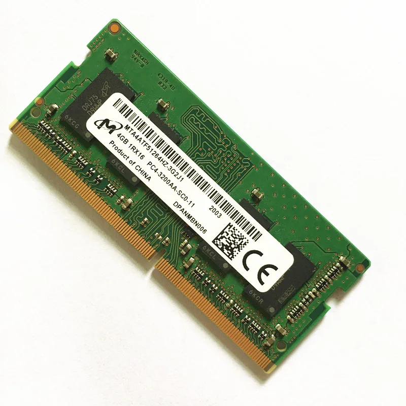 Оперативная память micron ddr4. Ddr4 16 GB SODIMM 3200 crucial.