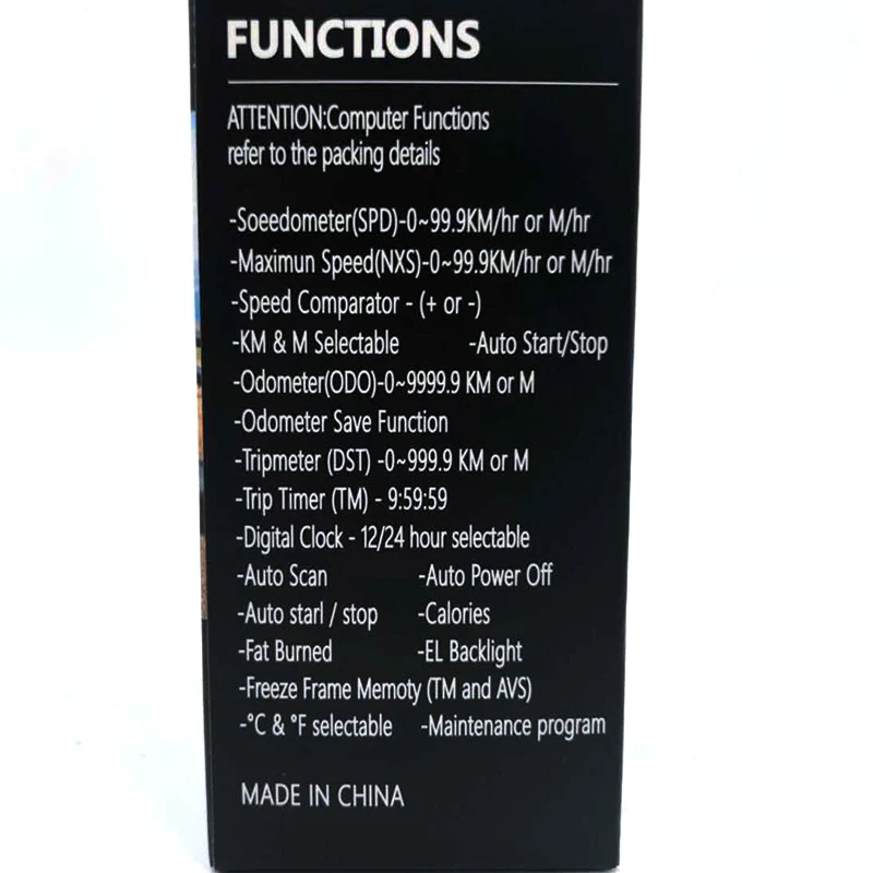 Велосипедный компьютер Водонепроницаемый проводной Мощность Скорость