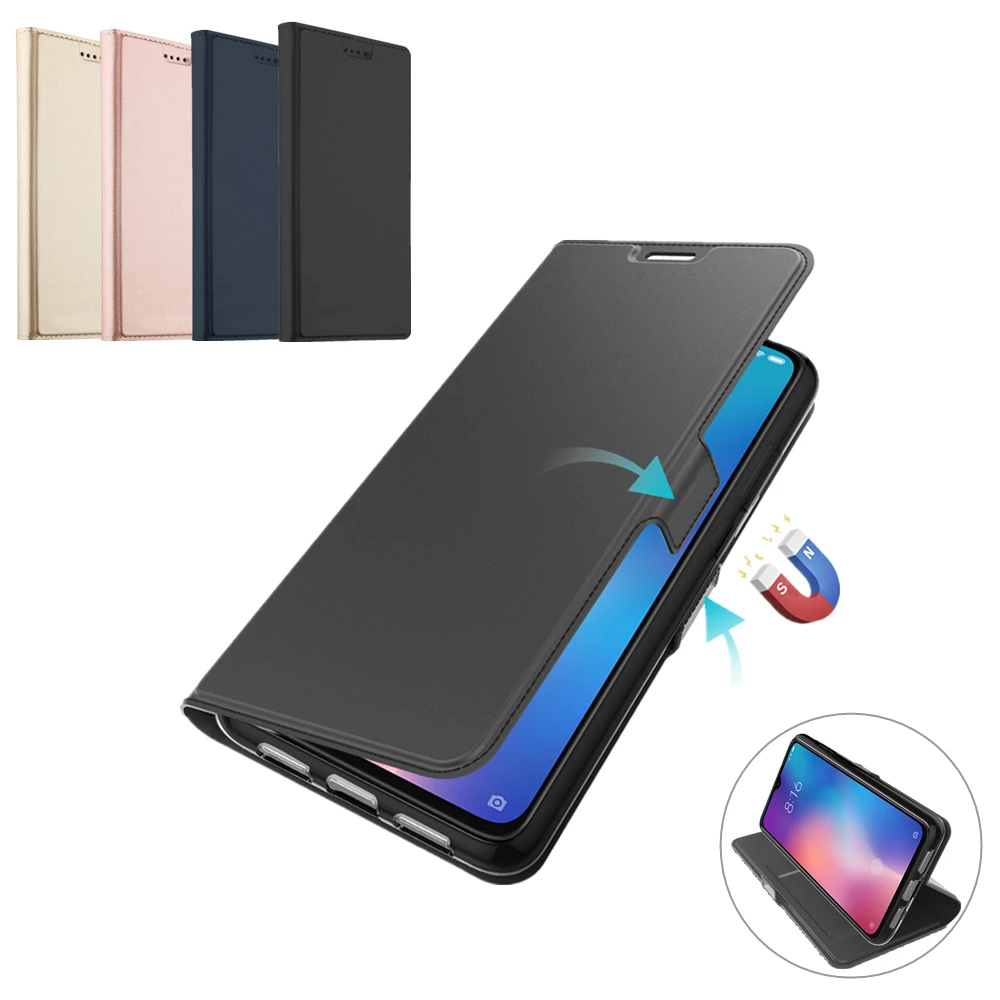 Для Xiao mi Red Note 8 8A чехол Роскошный кожаный флип стенд ударопрочный кошелек для Xiaomi 9