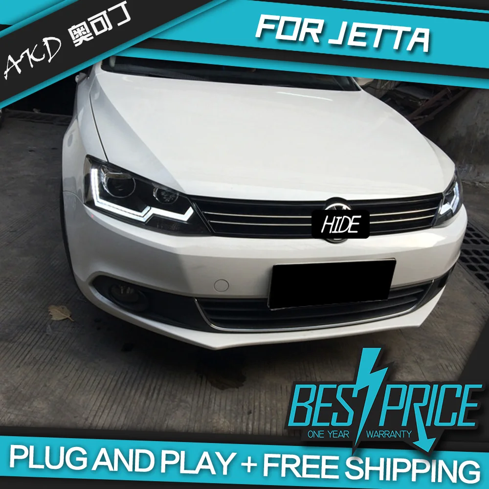 Фары AKD для стайлинга автомобилей VW Jetta MK6 фары светодиодные ходовые огни