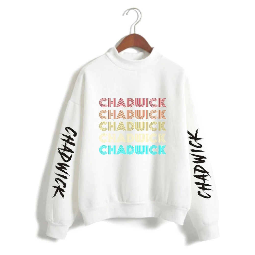 

Sweatshirt Rip Chadwick Boseman Turtleneck Fashion Hip Hop Chadwick Boseman RIP Pullover Oversize sweatshirt women streetwear
