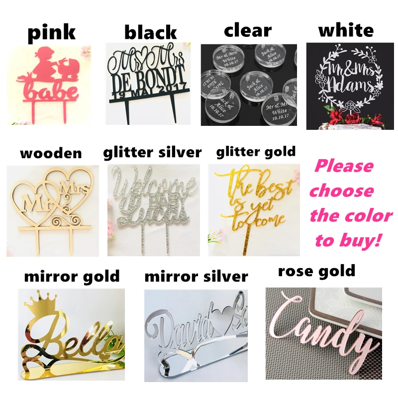 

Litter Cutie Cake Topper Birthday Cake Topper Personalized Acrylic Cake Topper Baby Shower Party Decoration