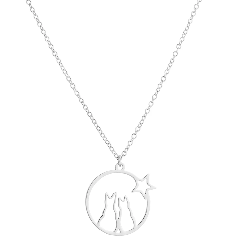 Женское Ожерелье с кулоном FENGLI простая круглая Длинная цепочка-чокер в форме