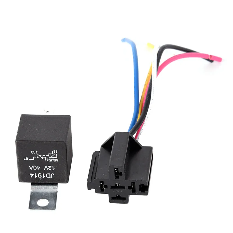 Waterproof Automotive Relay 12V 5Pin 40A Car With Socket Convenient | Обустройство дома