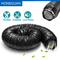 honguan 1 22 55m low noise ducting silencer for ventilator fans flexible aluminum air duct hose for extractor household