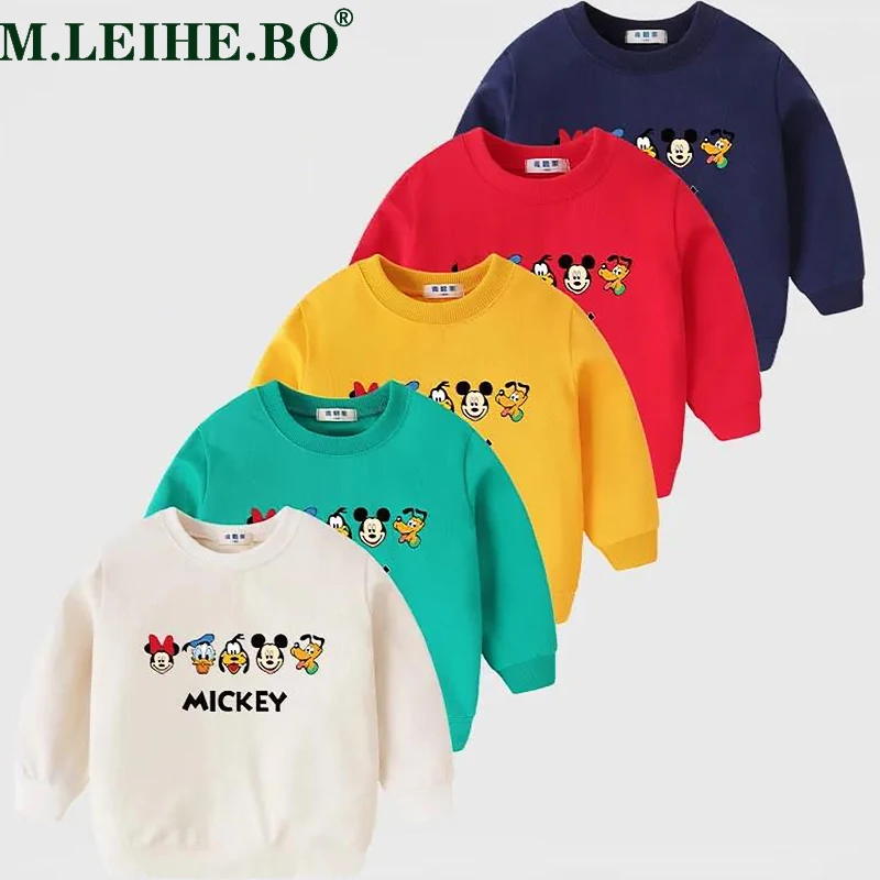 Детские свитшоты с изображением Микки Мауса Для маленьких мальчиков и девочек