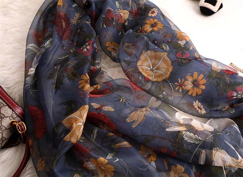 

Luxury Brand Scarves Spring Autumn New Style Scarf Women Silk Shawl Fashion Warming Printed Headscarf infinity chiffon hijab