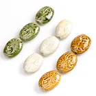 37 # большой цветок берамические бусины фарфоровые Бусины Цвет Древние ювелирные изделия часть для ожерелья # MY221