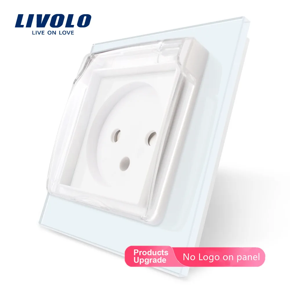 

Livolo EU Standard Israel Power Socket, White Crystal Glass Panel, AC 100~250V 16A, VL-C7C1ILWF,with the Waterproof Cover.