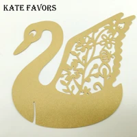 50pcs colorful wedding table names place cards crafts table goblet birthday party accessories events supplies swan