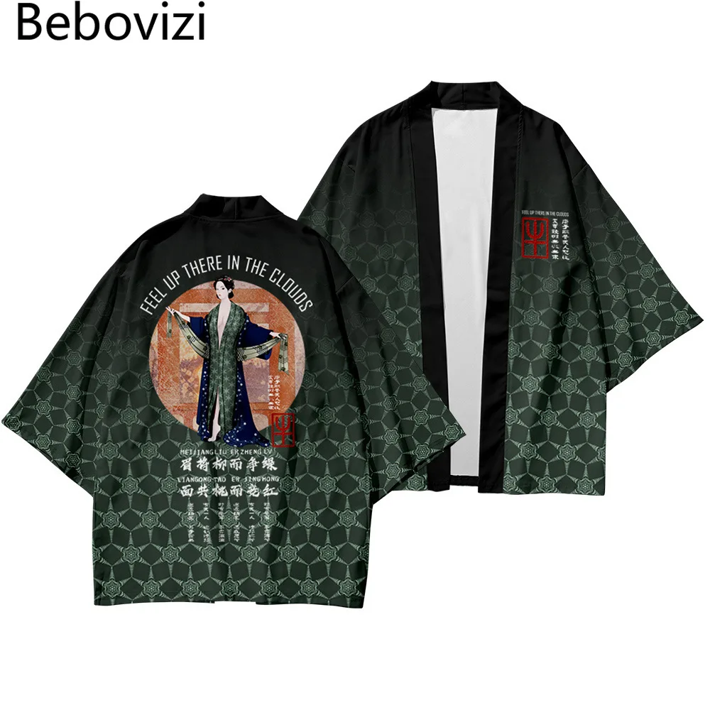 

Beach Kimono Plus Size 5XL 6XL Japanese Geisha Streetwear Men Women Cosplay Cardigan Haori Yukata Tops Robe Vintage Clothes
