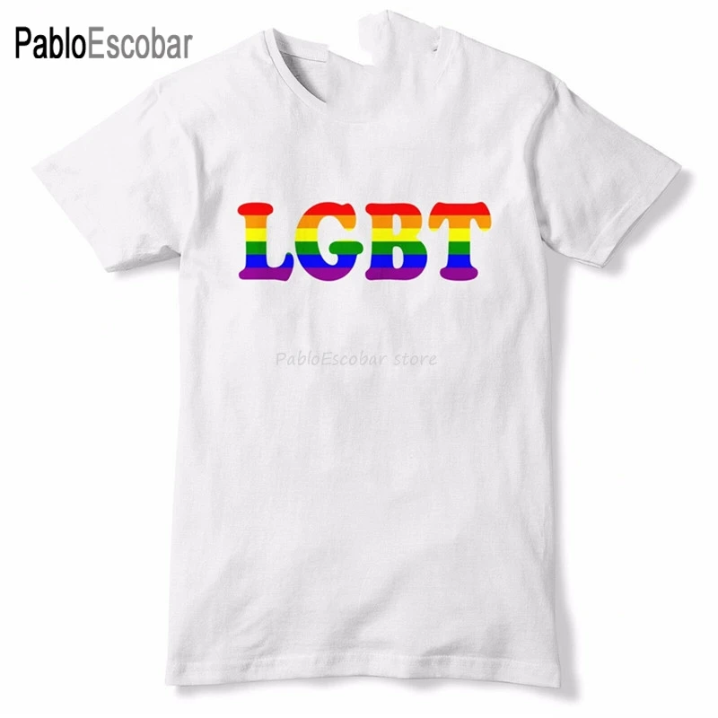 

Lgbt Rainbow Love Is Love Gay Pride T Shirt Lesbian Bi Trans Festival 673 Custom Special Print Tee Shirt men cotton tshirt