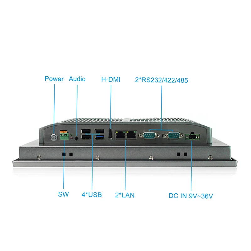 12 inch Embedded Panel PC 4GB RAM TPM 2.0 rs232/4usb/wifi Industrial Computer Capacitive touch 1280x800 J1900 2.0GHz | Компьютеры и