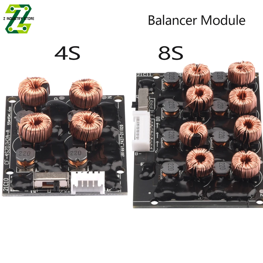 

2A 4S 8S Active Balancer Equalizer Module 3.2V/3.7V For Lifepo4 Li-ion Lipo Lithium Battery Energy Transfer Board Balance Module