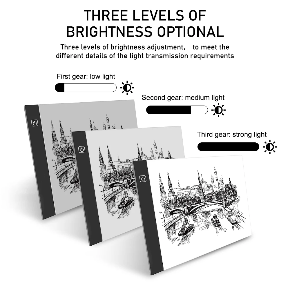 Ультратонкий Светодиодный планшет 2 в 1 для рисования 12 дюймов ЖК-дисплей